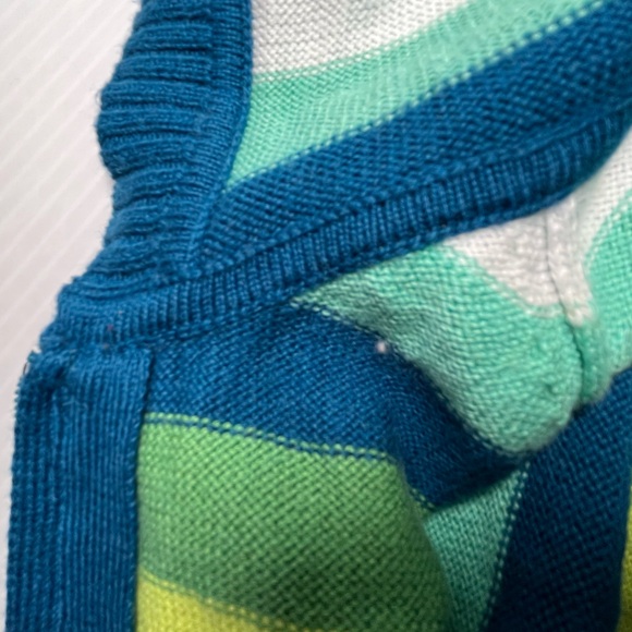 Gap Cotton/Cashmere Blend Full-fashion Knit Full Zip Color-blocked Hoodie - Picture 13 of 16